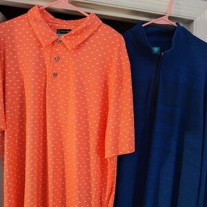 Orange and Blue Polo Shirts
